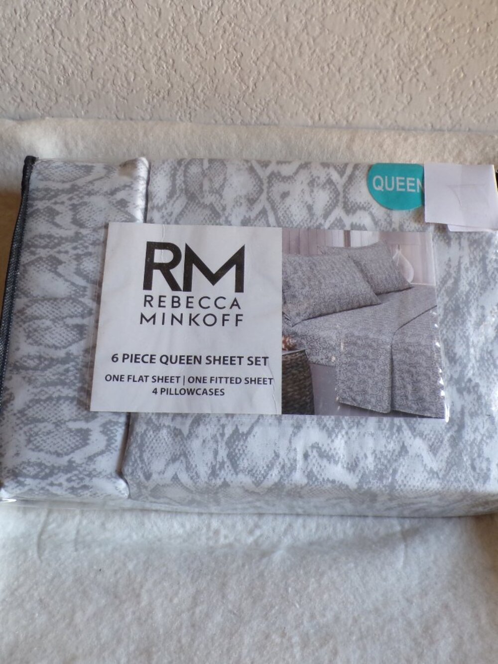REBECCA MINKOFF QUEEN Sheet Set 6 Piece NEW